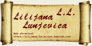 Lilijana Lunjevica vizit kartica